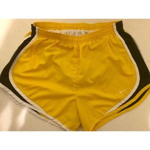 Yellow/Black Nike Athletic Shorts